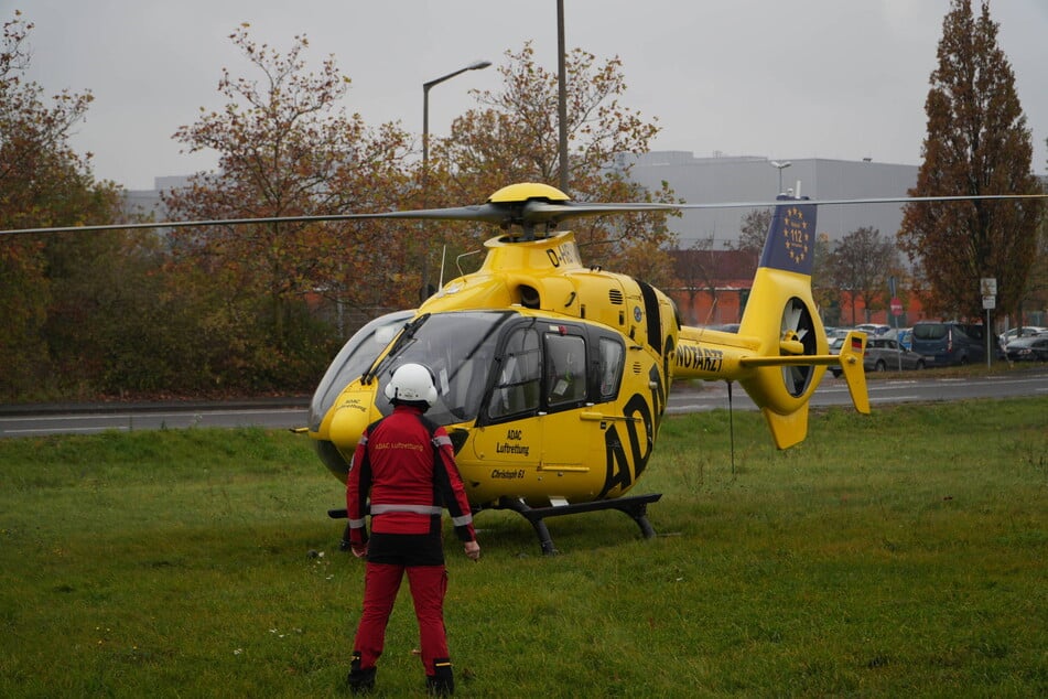 Unter anderem ein Rettungshubschrauber war vor Ort.