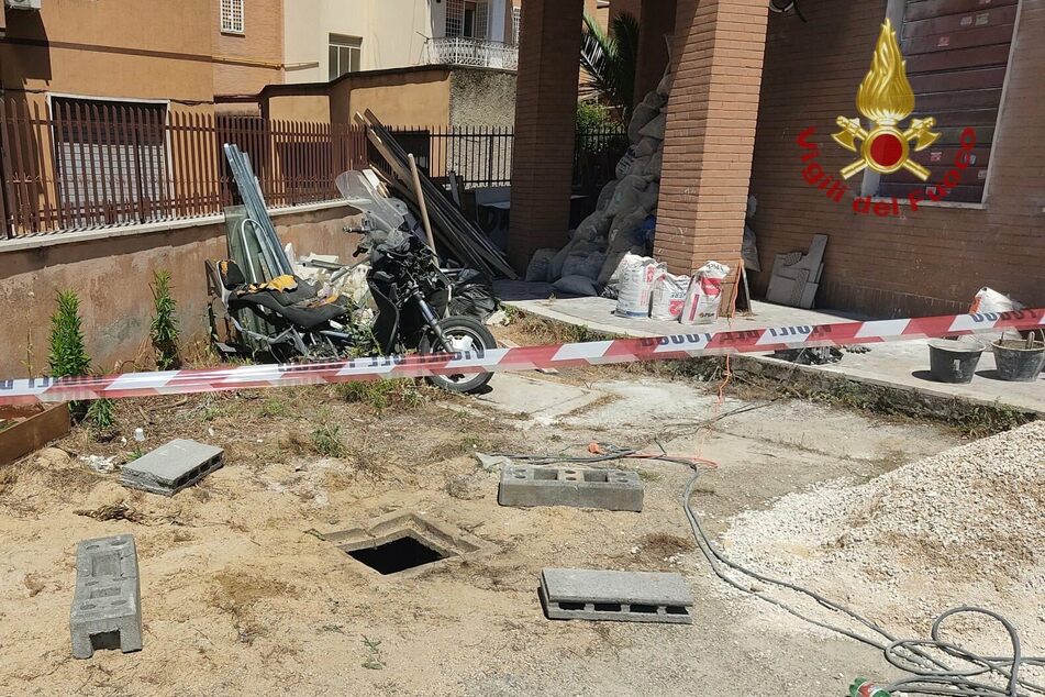 Der quadratische Schacht lag auf einer Baustelle inmitten der italienischen Hauptstadt.
