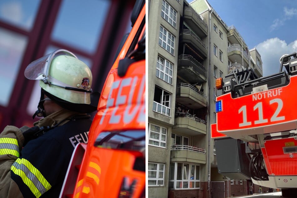 Berlin: Feuerwehreinsatz in Wedding: Brand im Obergeschoss fackelt fast ganzes Haus ab