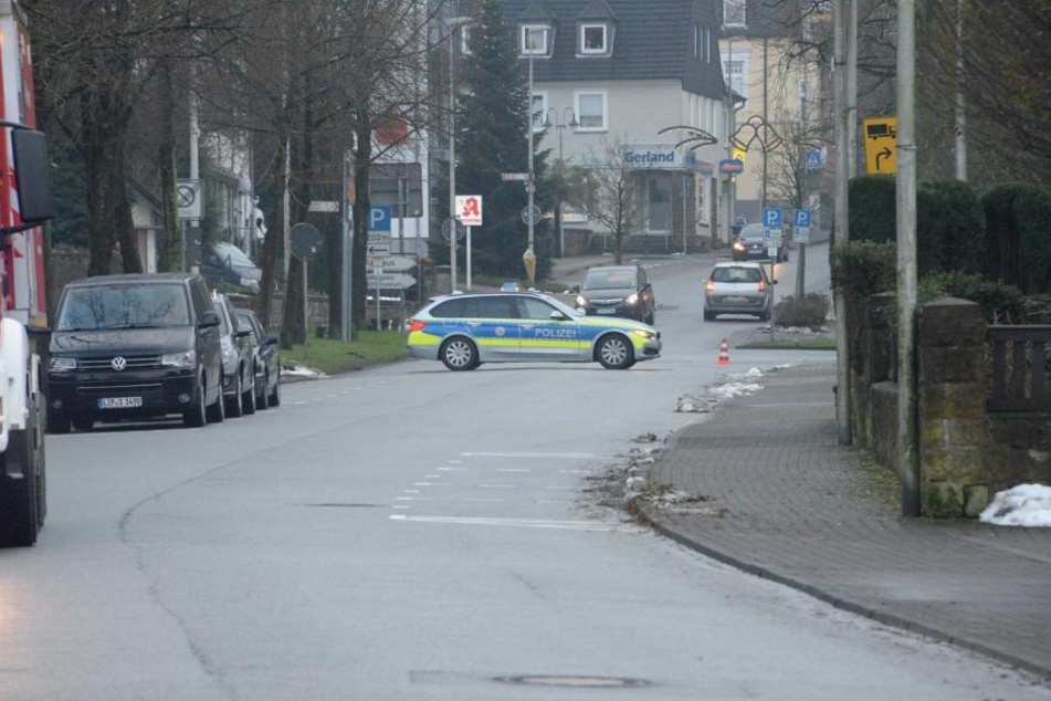 Die Rathausstraße musste gesperrt werden.