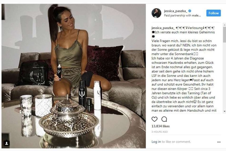 Jessica Paszka präsentiert auf Instagram ihr Gewinnspiel und schreibt offen über ihren Krebs.