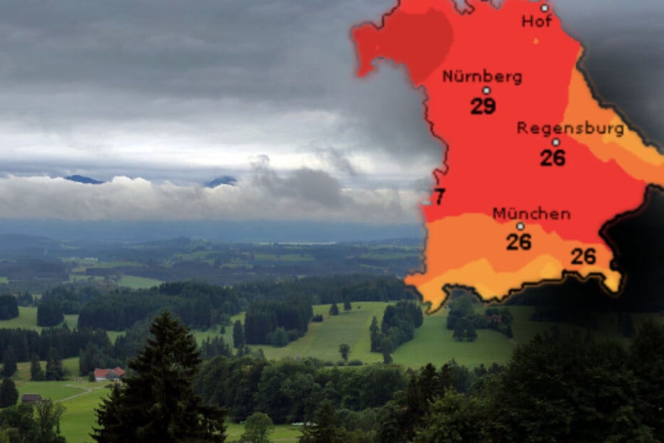 Am Dienstag soll sich in weiten Teilen Bayern wieder die Sonne durchsetzten. (Bildmontage)