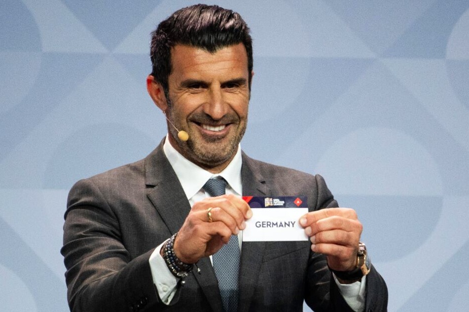 Luis Figo zog Deutschland in die Gruppe A 4.