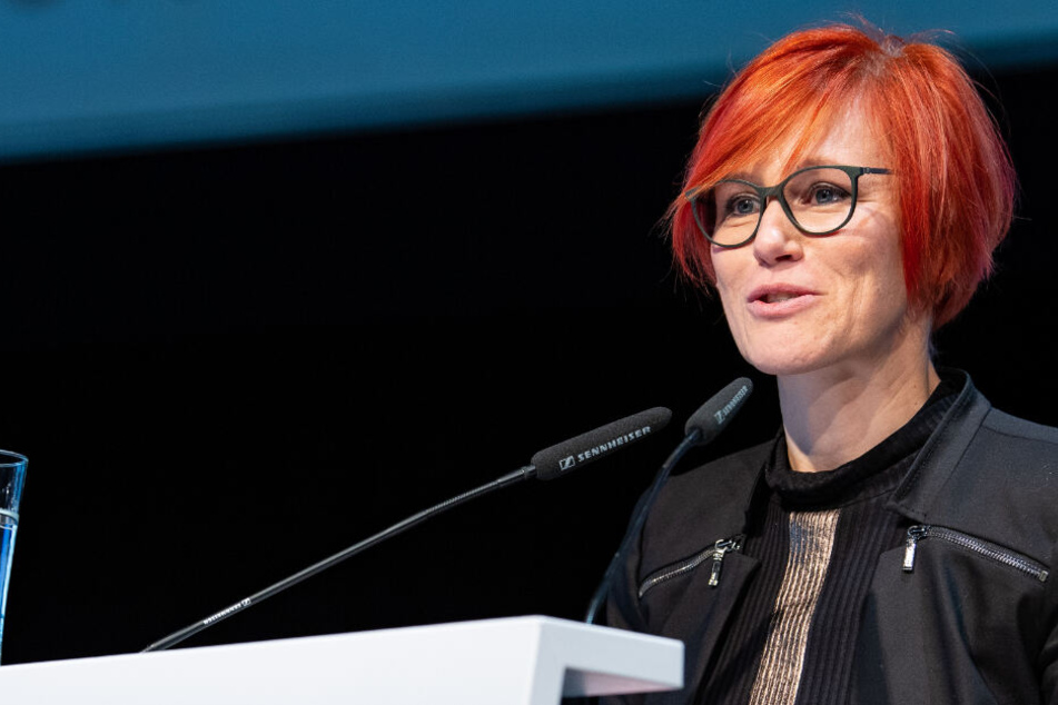 Kati Wilhelm, hier bei der Mitgliederversammlung des Deutschen Olympischen Sportbundes, war am Freitag zu Gast im MDR-Riverboat.