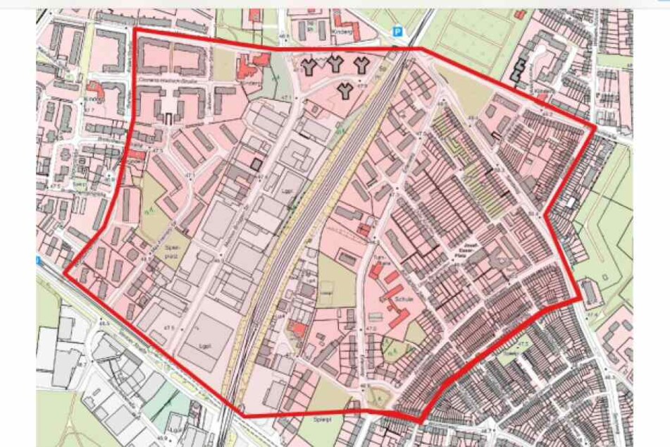 Der Evakuierungsradius nach dem Fund einer Weltkriegsbombe in Köln-Bickendorf.