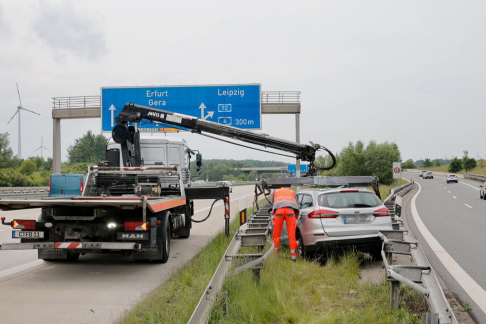 Der Ford musste abgeschleppt werden.