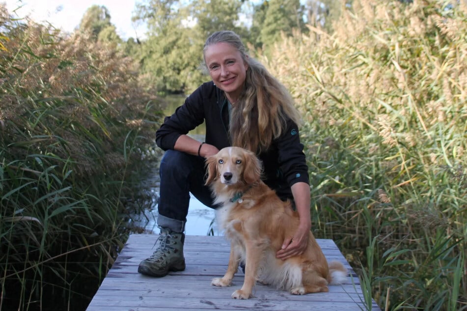 Die Dresdner Hundetrainern Conny Wolf (56).