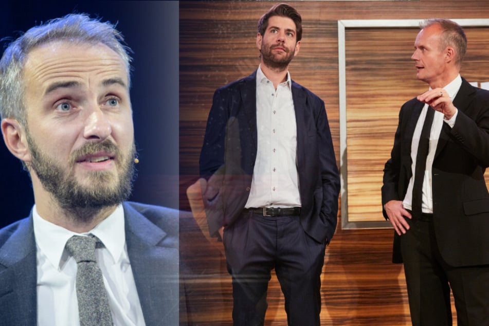Nachdenklich-witzig wird's Silvester im ZDF ab 19.25 Uhr - da kommt ein Best-of aus "Die Anstalt" und dem "ZDF Magazin Royale" im ZDF mit Böhmermann (li. und Claus von Wagner sowie Max Uthoff.