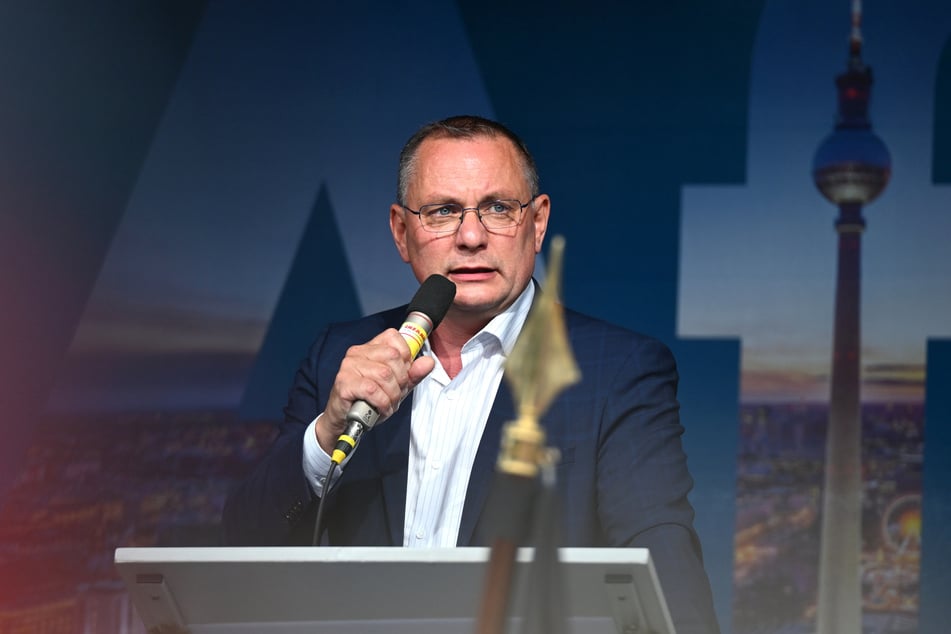 Co-Parteichef Tino Chrupalla (51, AfD) hofft, dass der Bundesparteitag seiner Partei friedlich über die Bühne geht.