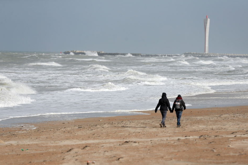 Der Nordseestrand von Ostende.