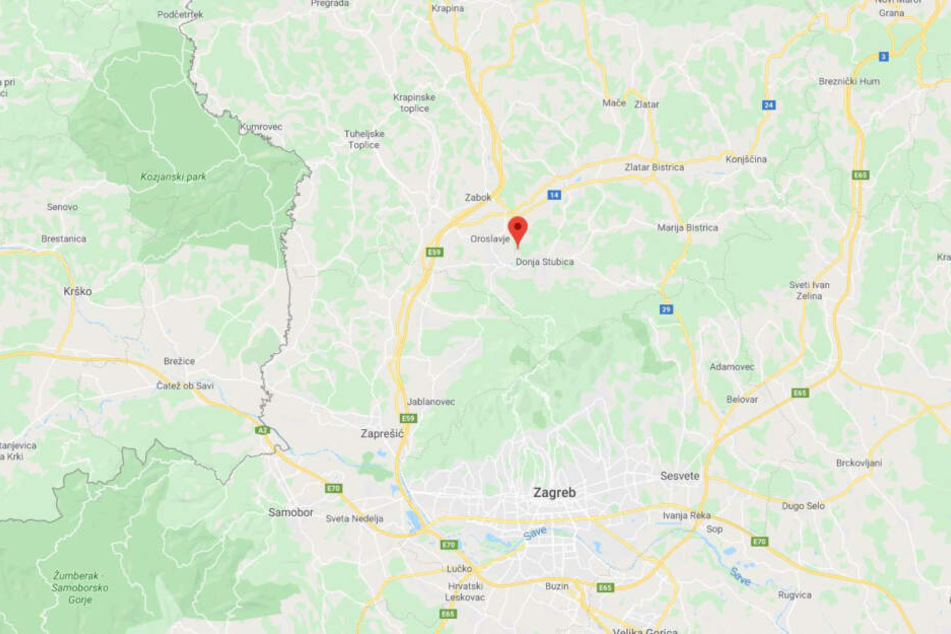 Andrasevec liegt etwa 40 Kilometer nördlich der kroatischen Hauptstadt Zagreb.