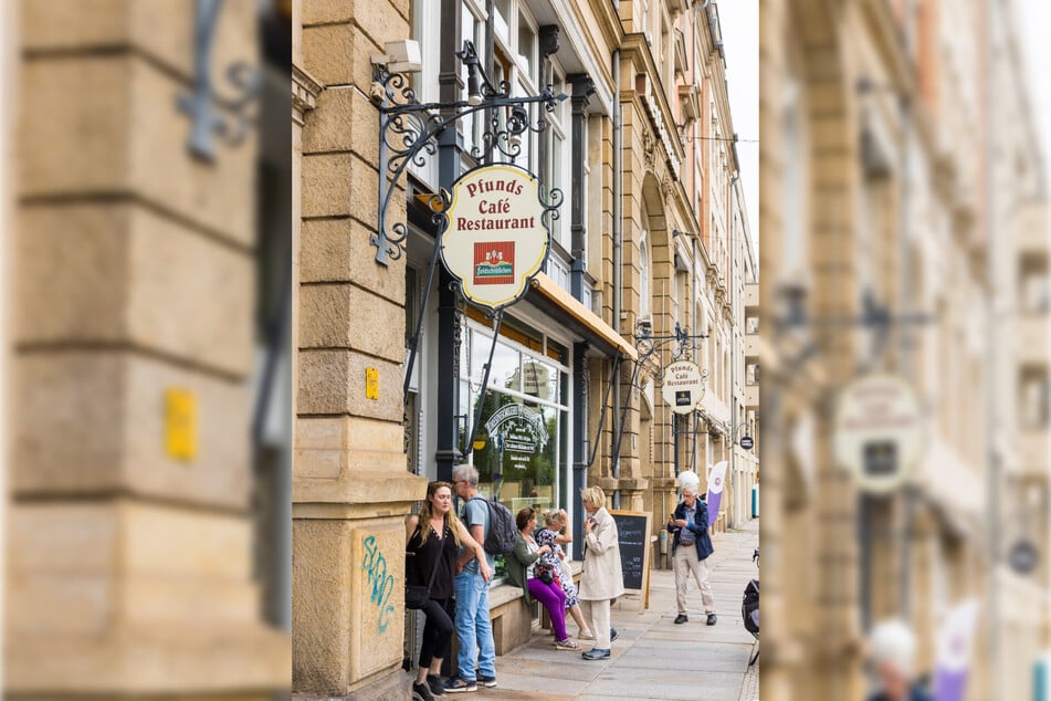 Über der "Pfunds Molkerei" befindet sich das Café &amp; Restaurant.