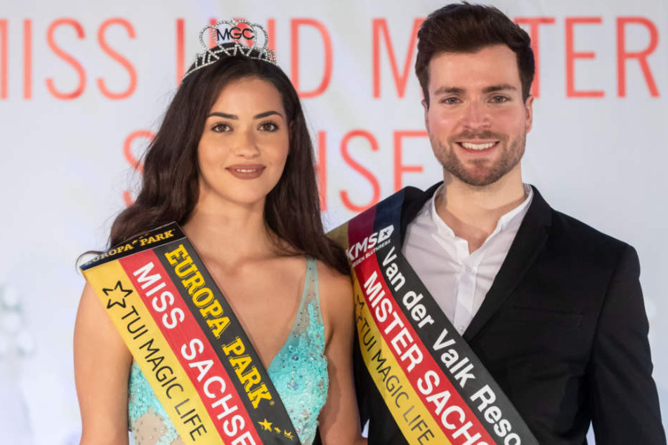 Miss und Mister Sachsen 2018 alias Anastasia Aksah (21) und Tobias Ritter (28).