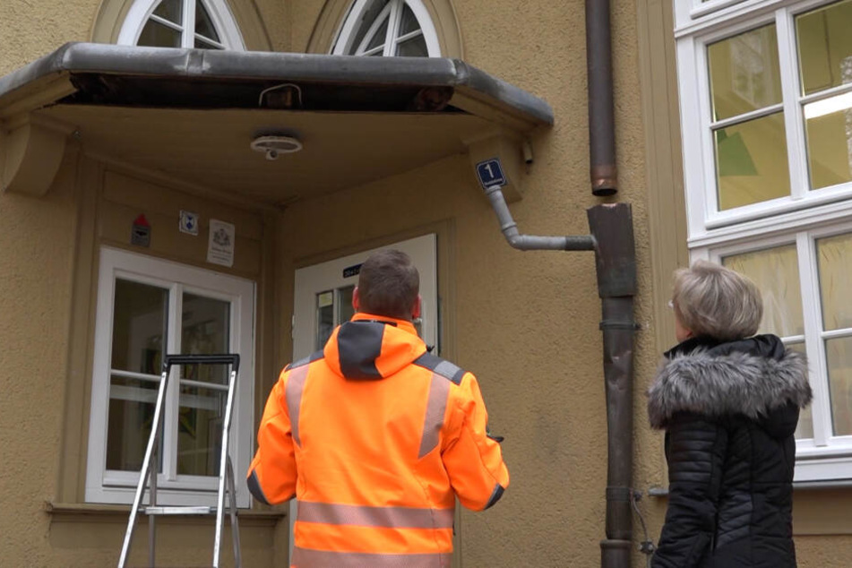 Auch auf die Fallrohre hatten es die Täter schon abgesehen.