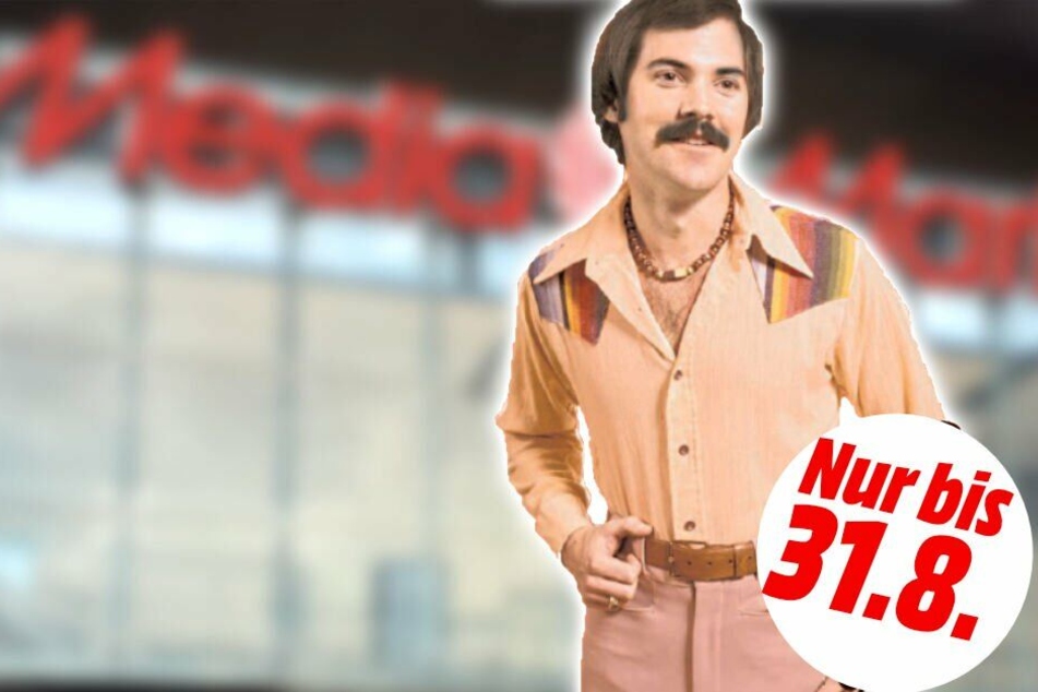 Ganz im Stil der 1979-Anzeige wirbt aktuell der MediaMarkt.