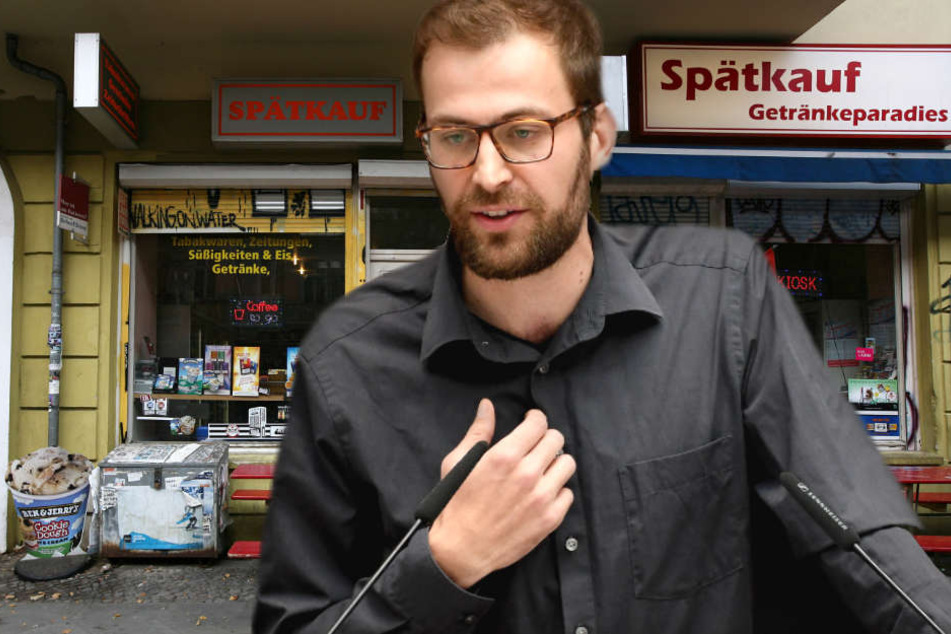 Kössler macht sich stark für Berliner Spätis. (Bildmontage)