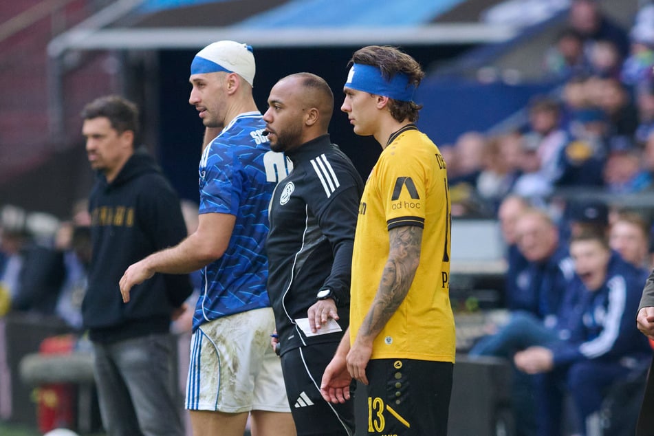 Julian Pauli (r.) und Nikola Katic können nur mit Turban weitermachen.