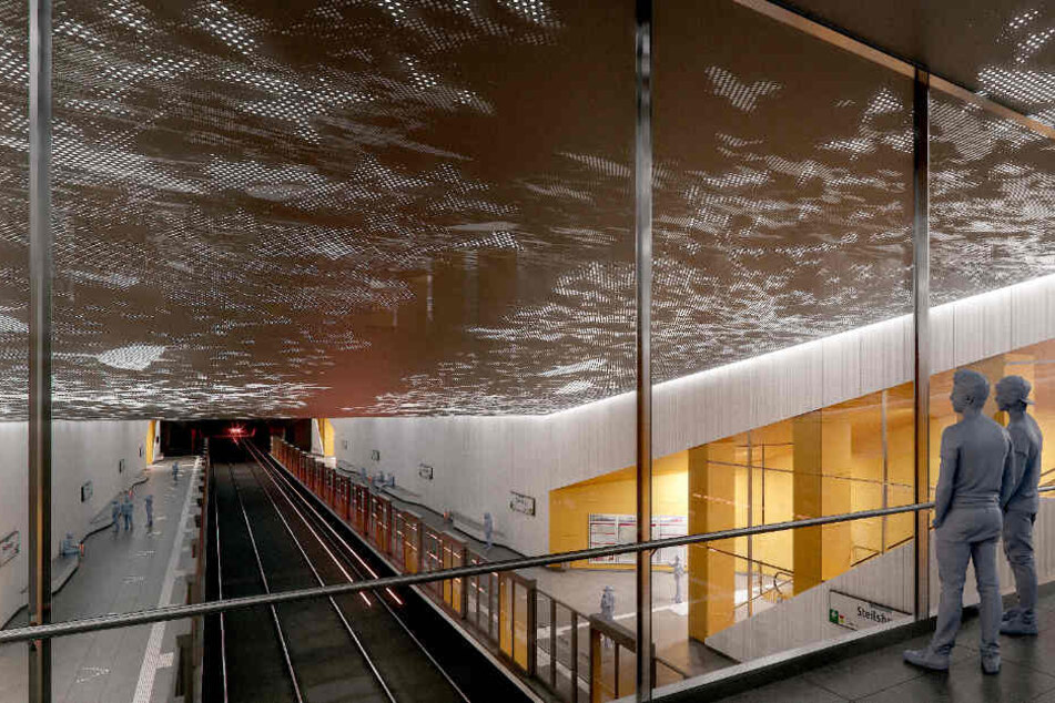 Sieger des Wettbewerbs um die Gestaltung der unterirdischen Haltestelle Steilshoop ist das Hamburger Architekturbüro Trapez.