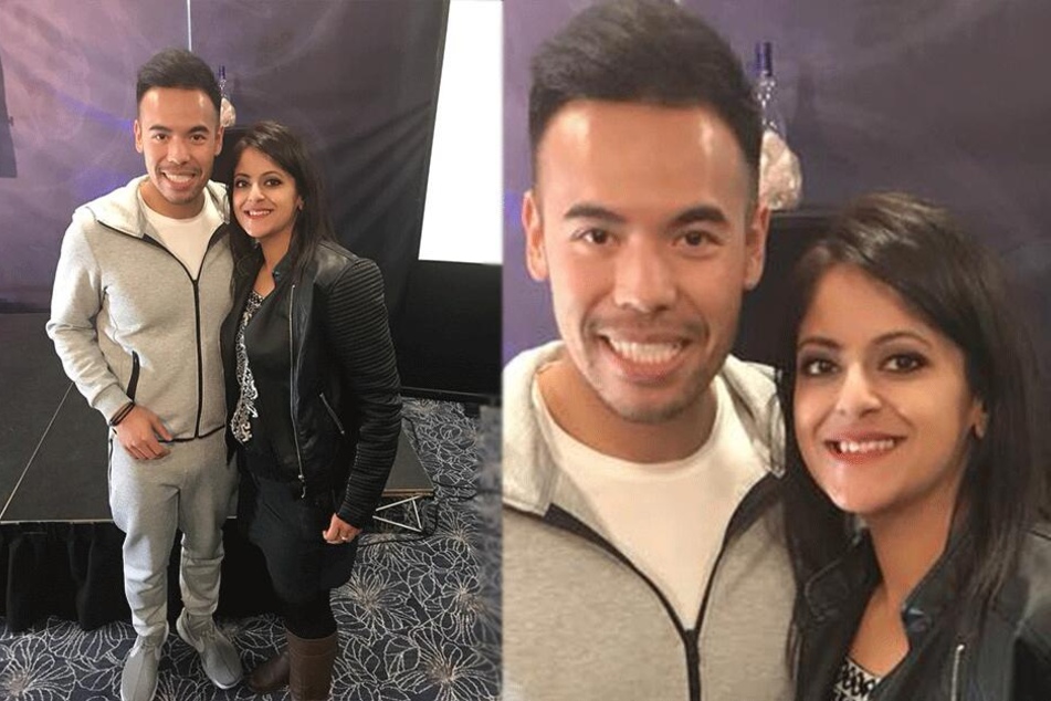 Nicht mehr wiederzuerkennen: Chan Vekaria (43) auf einem aktuellen Foto zusammen mit einem Freund.