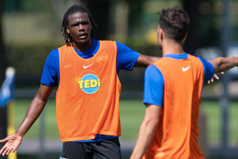 Neuzugang Dedryck Boyata beim Training von Hertha BSC.