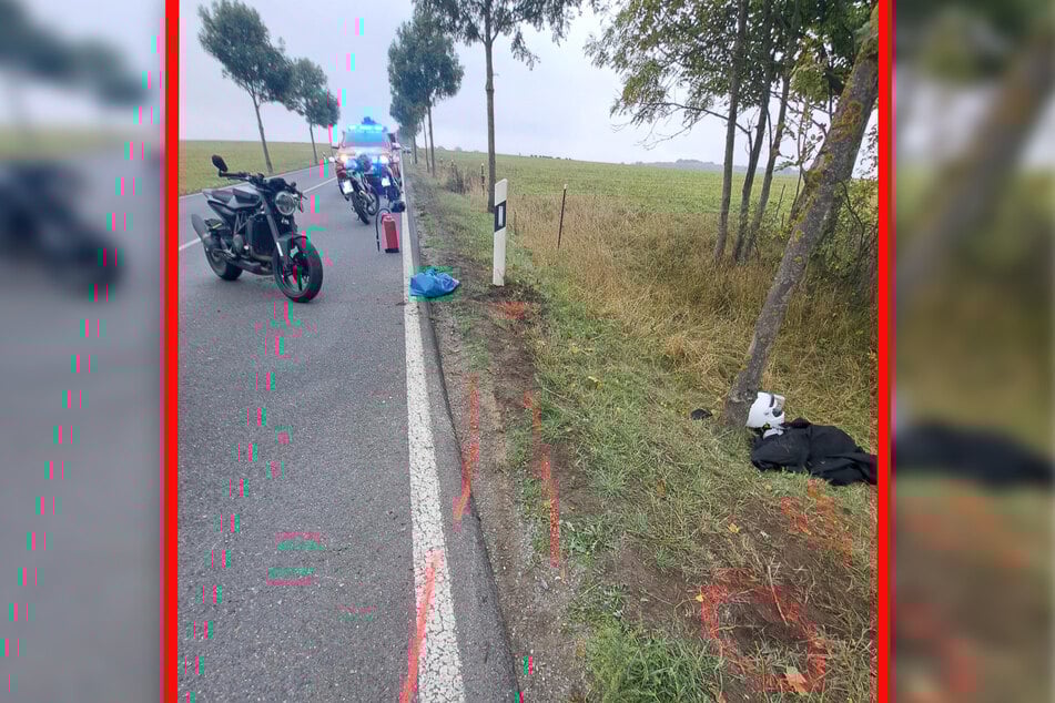 Der 27-jährige Biker krachte gegen einen Baum und verletze sich schwer.