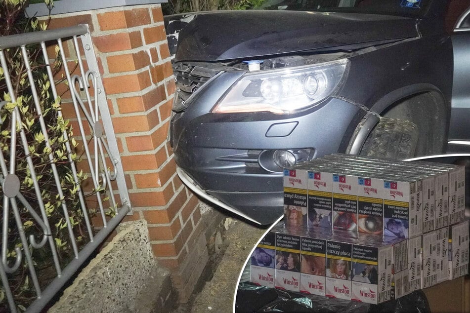 Verfolgungsjagd an sächsischer Grenze: Polizei verliert Flüchtigen - dann kracht es