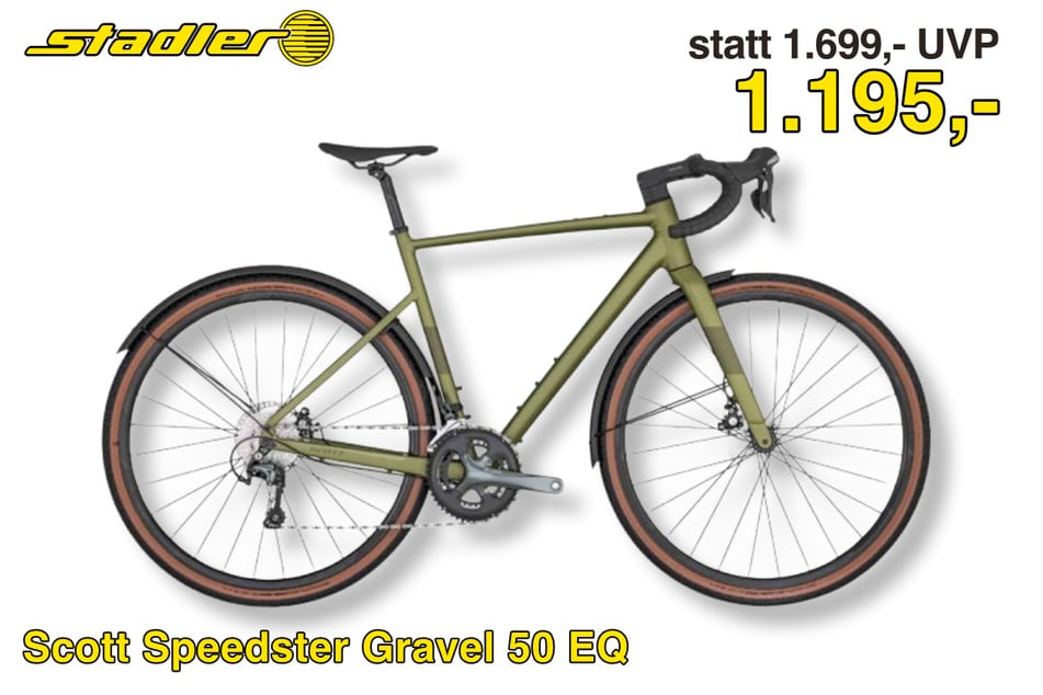 Das Scott Speedster Gravel-Bike für nur 1.195 statt 1.699 Euro.