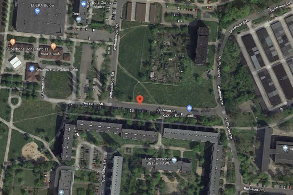 Unglücksort war die Jessener Straße im südlichen Stadtteil Silberhöhe.