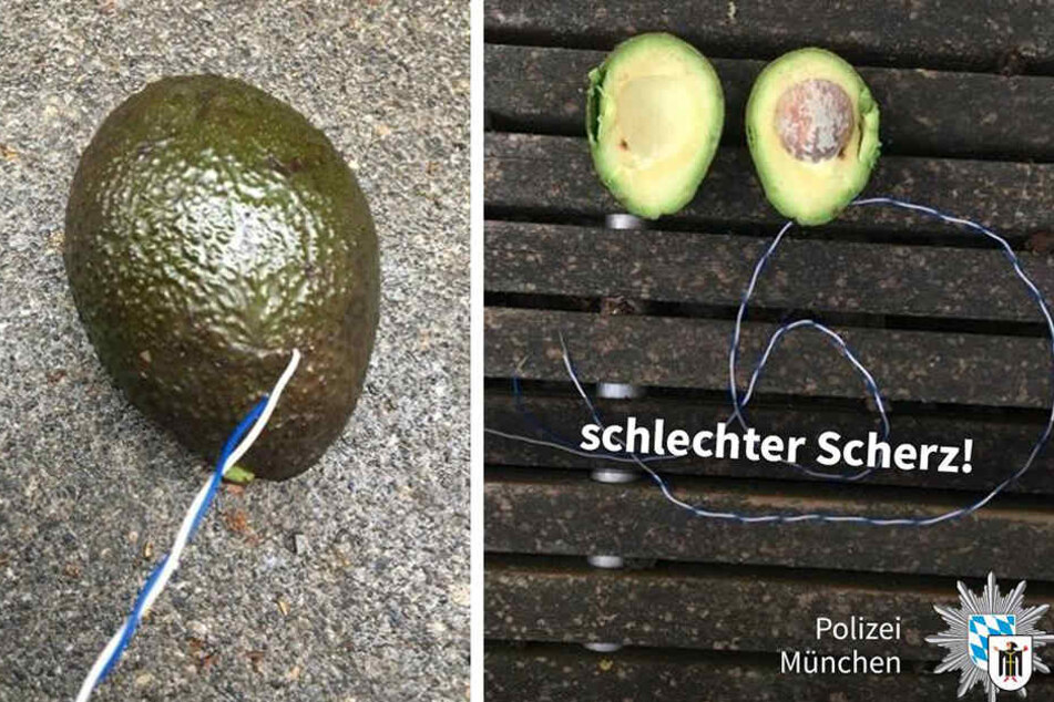Sah aus wie eine Bombe: die präparierte Avocado aus dem Münchner Discounter