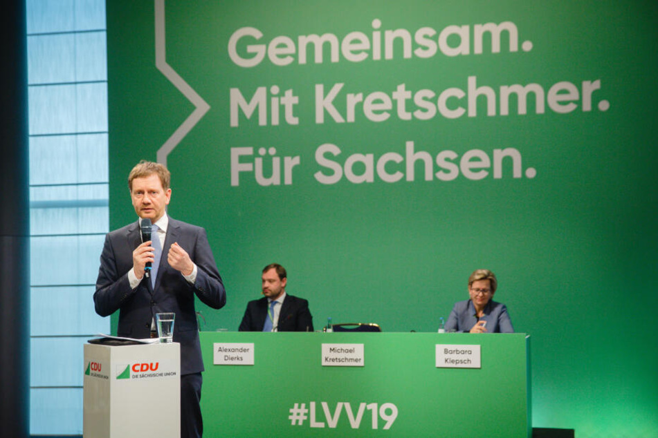 Ministerpräsident Michael Kretschmer ist jetzt ganz offiziell Spitzenkandidat der Sachsen-CDU zur Landtagswahl.