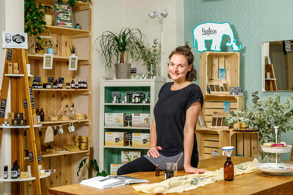 Ihre Lippenpflege-Produkte vertreibt Marie Herrmann unter der Marke "Lipfein - weil küssen fetzt" auch in ihrem Laden.
