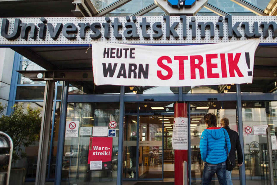 Verdi fordert bessere Arbeitsbedingungen für die Angestellten der Uni-Kliniken.