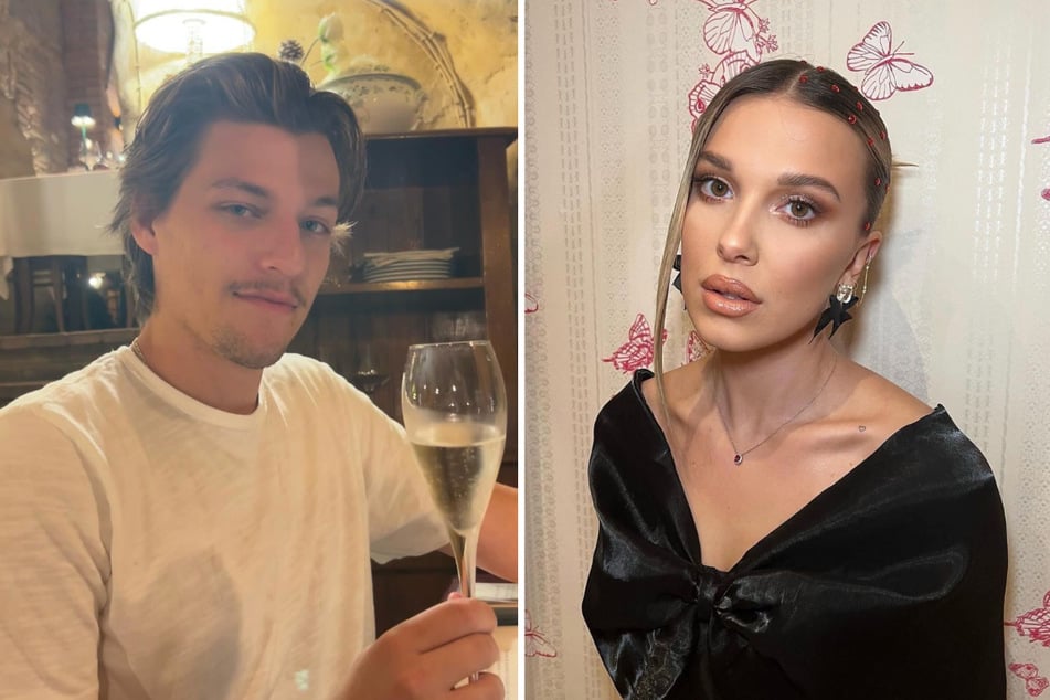 Millie Bobby Brown (r.) stepped out in style as she enjoyed another day in paradise with her new husband, Jake Bongovi, and his family.