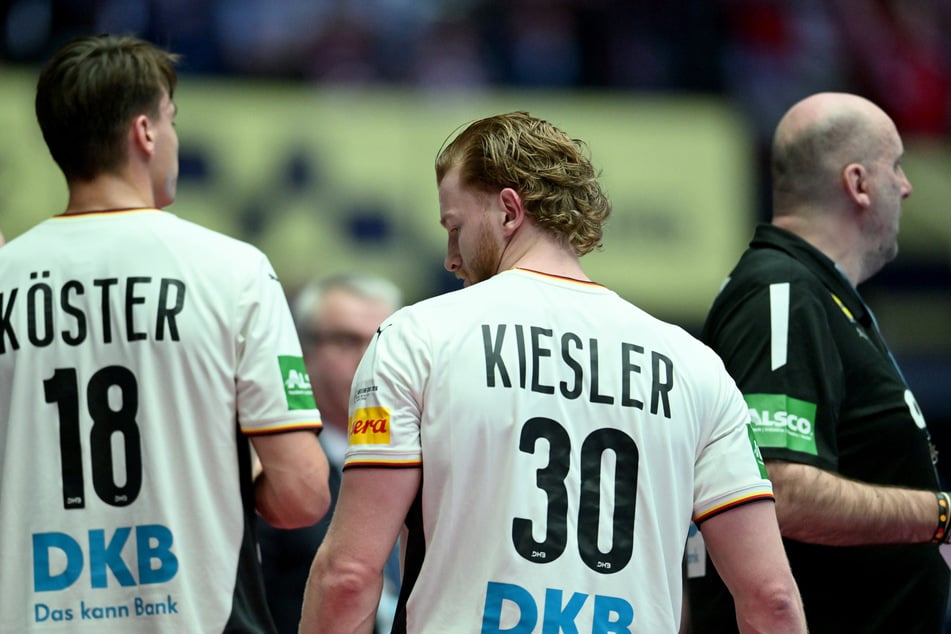 Bekam die Rote Karte: Deutschlands Tom Kiesler (24).