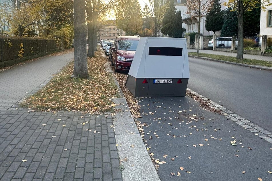 Der Superblitzer wurde im Stadtteil Strehlen aufgestellt.