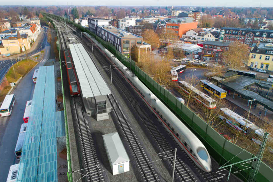 Die Haltestelle in Rahlstedt soll ihr Aussehen verändern. (Visualisierung)