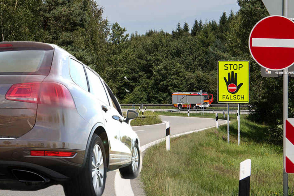 Weil ein 85-Jähriger falsch auf die A33 bei Paderborn abbog, musste ein anderer Autofahrer eine Vollbremsung hinlegen, um einen Crash zu vermeiden.