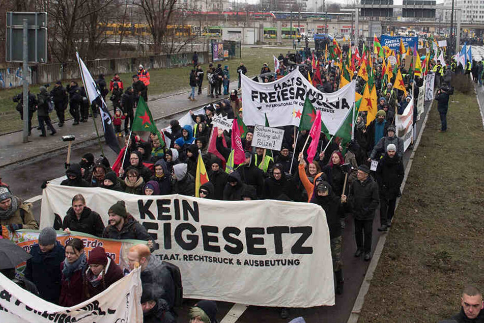 Die Demonstranten befürchten massive Eingriffe in die geltenden Bürgerrechte.