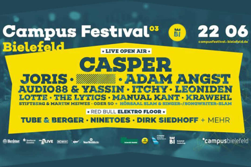 Hol Dir jetzt eins der letzten Tickets fürs Bielefelder Campus Festival!
