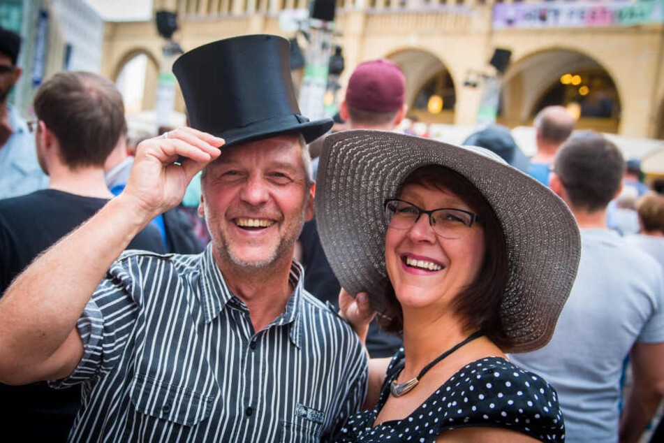 So fröhlich feierte Chemnitz Ende Mai sein erstes "Hutfestival". 2019 gibt es eine Neuauflage.