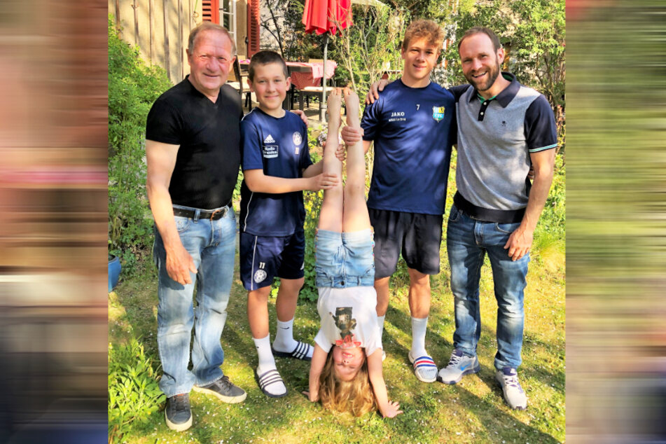 Sportliche Familie: Die Heidlers von links nach rechts: Gert, Liam, Juli, Finn und Peter.