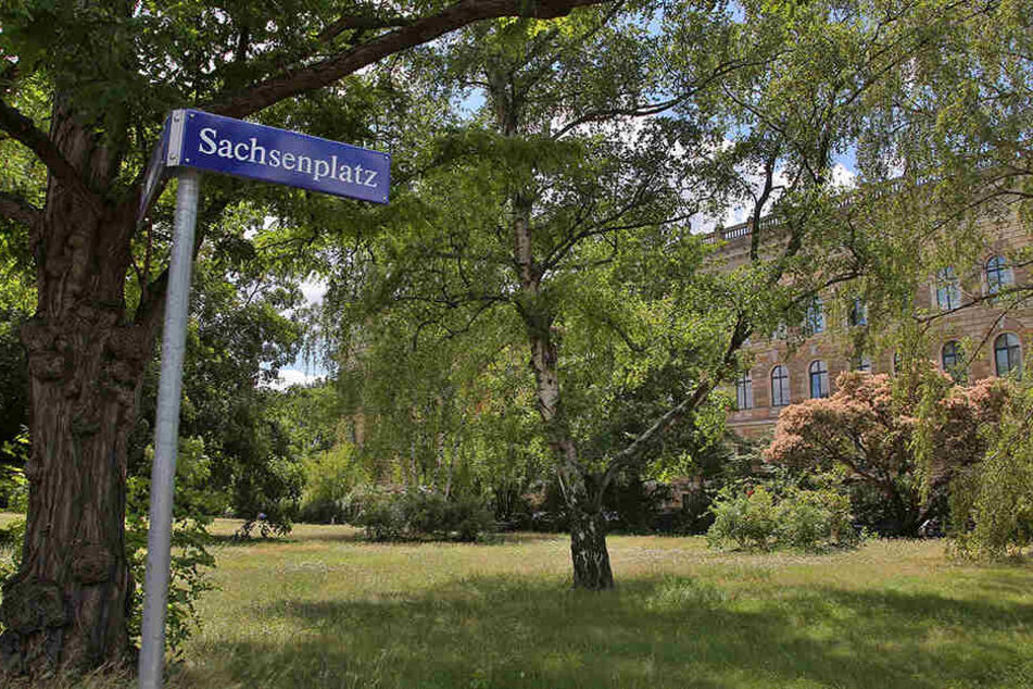 Der kleine Grünfläche am Sachsenplatz soll künftig "Marwa-El-Sherbini-Park" heißen.