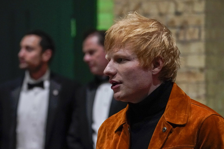 Ed Sheeran attended an awards ceremony at the Alexandra Palace in London on October 17.