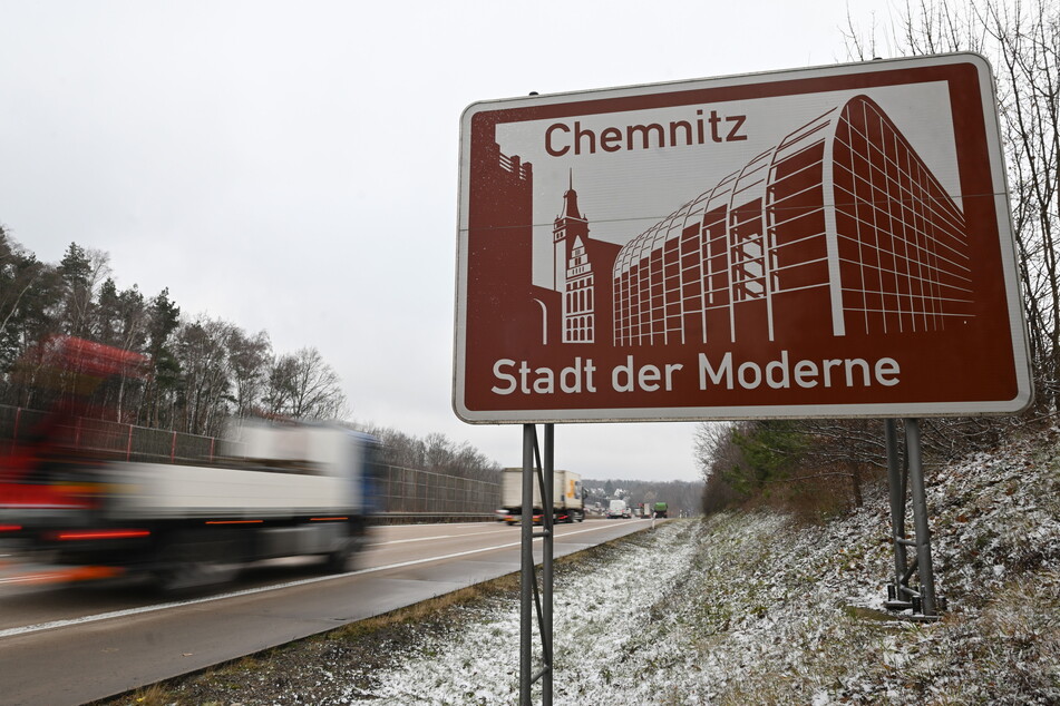 Noch gibt sich Chemnitz an der A4 als "Stadt der Moderne".