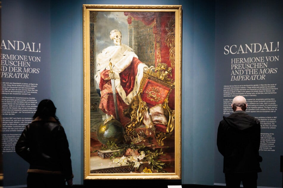 Das Gemälde "Mors Imperator" der Malerin Hermione von Preuschen (1854-1918) galt seinerzeit als Majestätsbeleidigung.