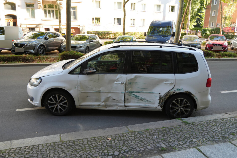 Der Tiguan erlitt zahlreiche Schäden.