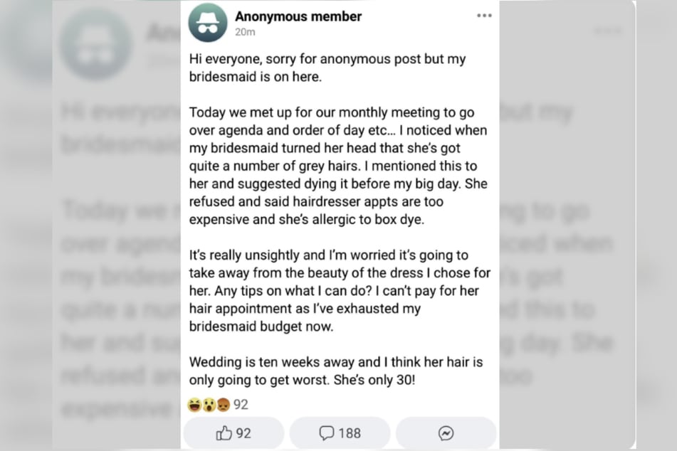 Die Meinung der angehenden Braut kam weder bei Facebook-Usern, noch bei den Reddit-Nutzern gut an.
