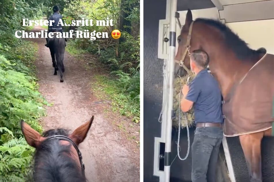 Nach dem Umzug am Wochenende folgte am Dienstag der erste gemeinsame Ausritt.