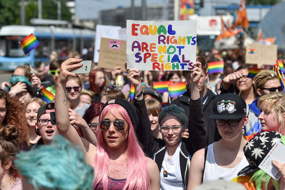 So ein buntes Spektakel wie hier 2017 in Chemnitz, das für die Rechte für Homosexuelle kämpft, möchte die Istanbuler Regierung anscheinend nicht.