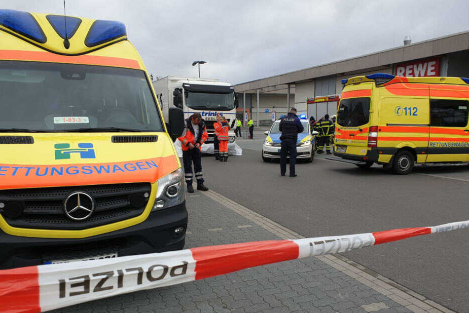 Rettungskräfte sind vor Ort.